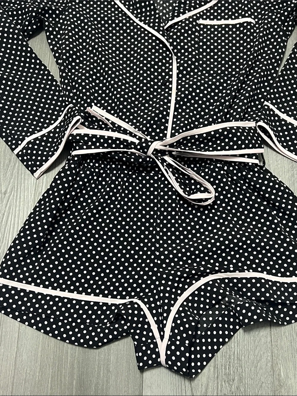 Kate Spade New York polka dot sleep lounge romper / size XS
